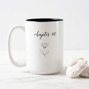 Café Em Dois Tons Caneca de Aniversário de 40 anos para Ela Engraçad