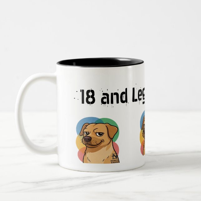 Café Em Dois Tons caneca de aniversários (Esquerda)