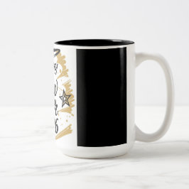 Café Em Dois Tons Caneca de ano novo