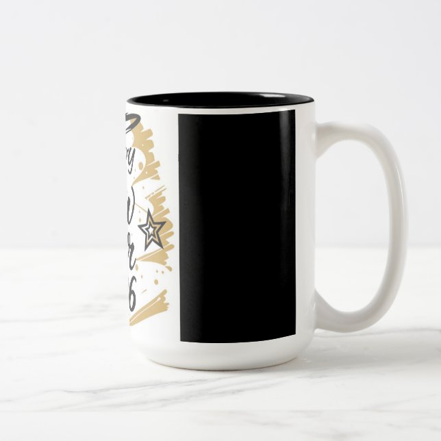 Café Em Dois Tons Caneca de ano novo (Direita)