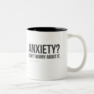 Café Em Dois Tons Caneca de ansiedade