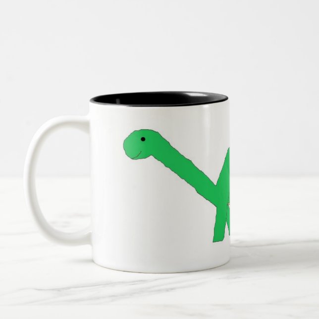Café Em Dois Tons Caneca de Apatossauro (Esquerda)