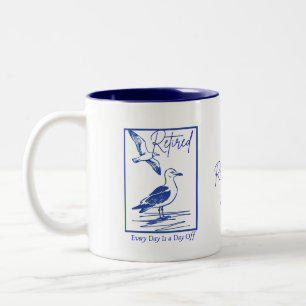 Café Em Dois Tons Caneca de Aposentadoria para Viajantes