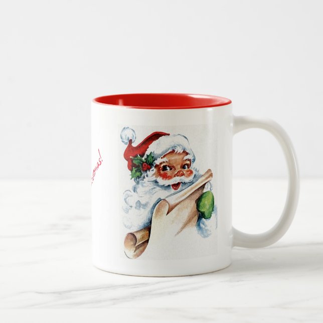 Café Em Dois Tons Caneca de Aquarela Santa Face (Direita)