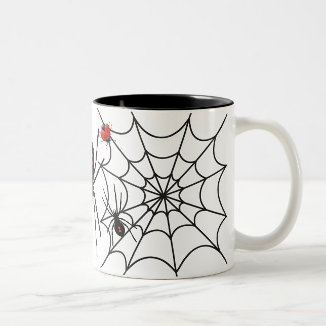 Café Em Dois Tons Caneca de aranha Halloween (Direita)