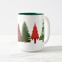 Caneca de Arte das Árvores de Natal do Kid