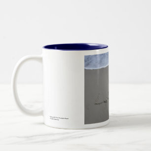 Café Em Dois Tons Caneca de Arte de Praia da bíblia - Luke 19:10