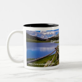 Café Em Dois Tons Caneca de Arte — Rocky Mountain - Ver Diferente