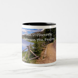 Café Em Dois Tons Caneca de Arte — Rocky Mountain - Ver Diferente