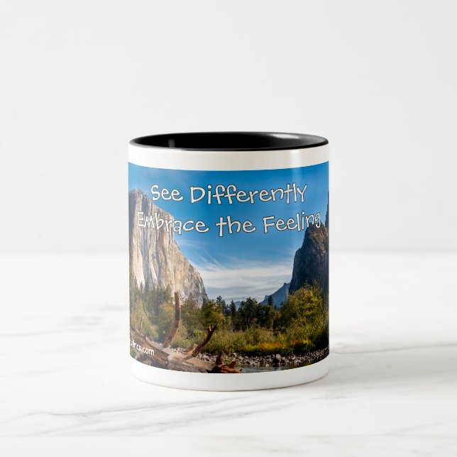 Café Em Dois Tons Caneca de Arte — Yosemite - Ver de Forma Diferente (Centro)
