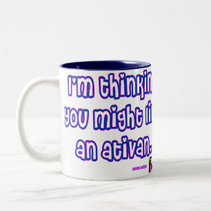 Café Em Dois Tons Caneca de Ativan