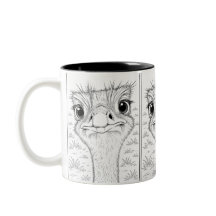 Caneca de avestruz bobo