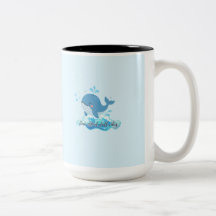 Caneca de Baleia do Oceano Fofa