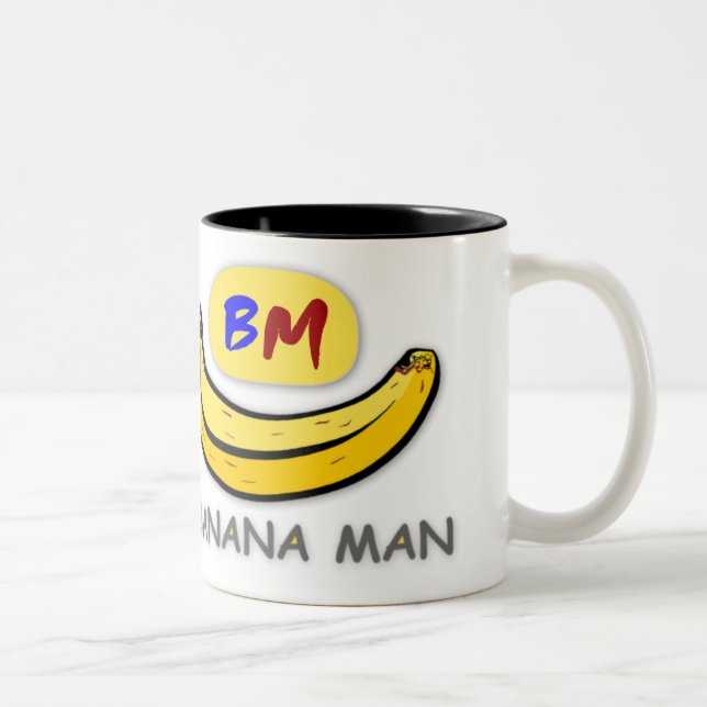 Café Em Dois Tons Caneca de BananaMan (Direita)