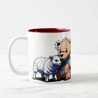 Café Em Dois Tons Caneca de Bebida Quente Prayer Bear