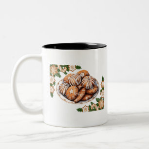 Café Em Dois Tons Caneca de biscoitos assados