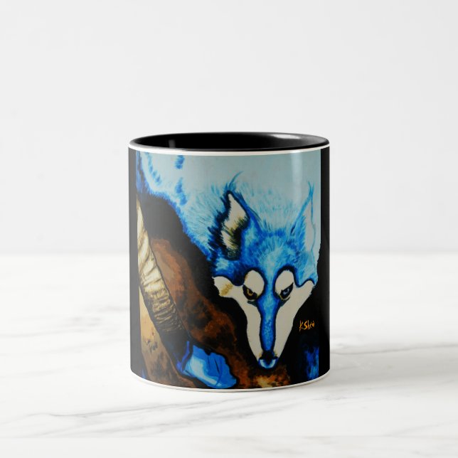Café Em Dois Tons Caneca de BluAx (Centro)
