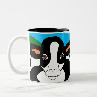 Café Em Dois Tons Caneca de BlueSkyCows
