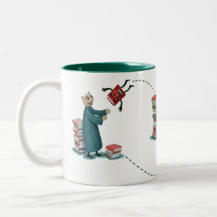 Café Em Dois Tons Caneca de BookMooch 11oz