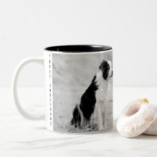 Café Em Dois Tons Caneca de border collie