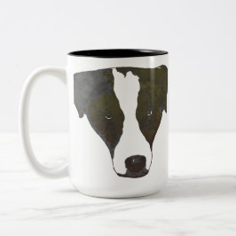 Café Em Dois Tons Caneca de border collie do pop art