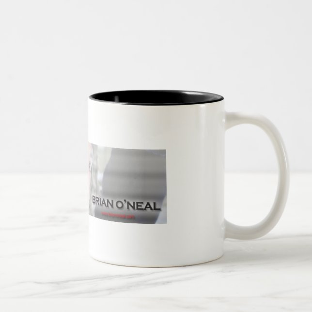Café Em Dois Tons Caneca de Brian O'Neal (preto & branco) (Direita)