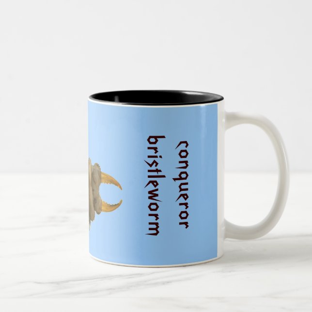 Café Em Dois Tons Caneca de Bristleworm do conquistador (Direita)