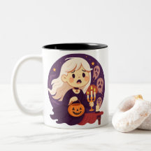 Caneca de Bruxa de Halloween Assustador – Fantasma