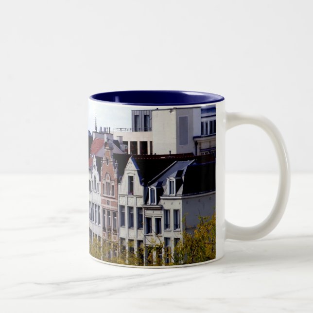 Café Em Dois Tons Caneca de Bruxelas (Direita)