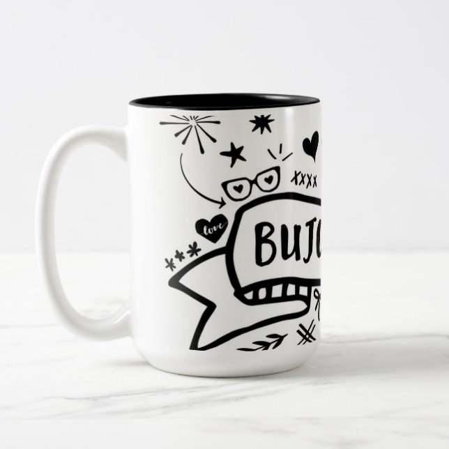 Café Em Dois Tons Caneca de Bujo4Life 16oz (Esquerda)