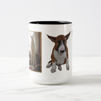Café Em Dois Tons Caneca de bull terrier do inglês