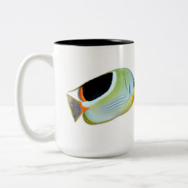 Café Em Dois Tons Caneca de Butterflyfish, Chaetodon ephippium