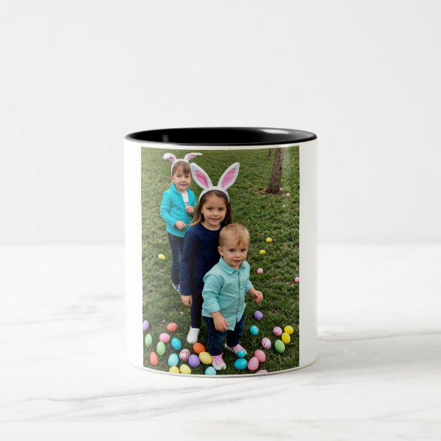 Café Em Dois Tons Caneca de caça a ovos de Páscoa (Centro)