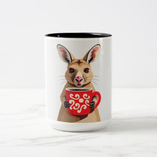Café Em Dois Tons Caneca de Canguru Bebê