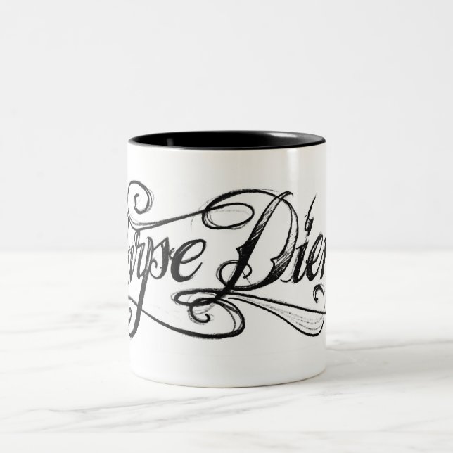 Café Em Dois Tons CANECA de Carpe Diem do roteiro (Centro)
