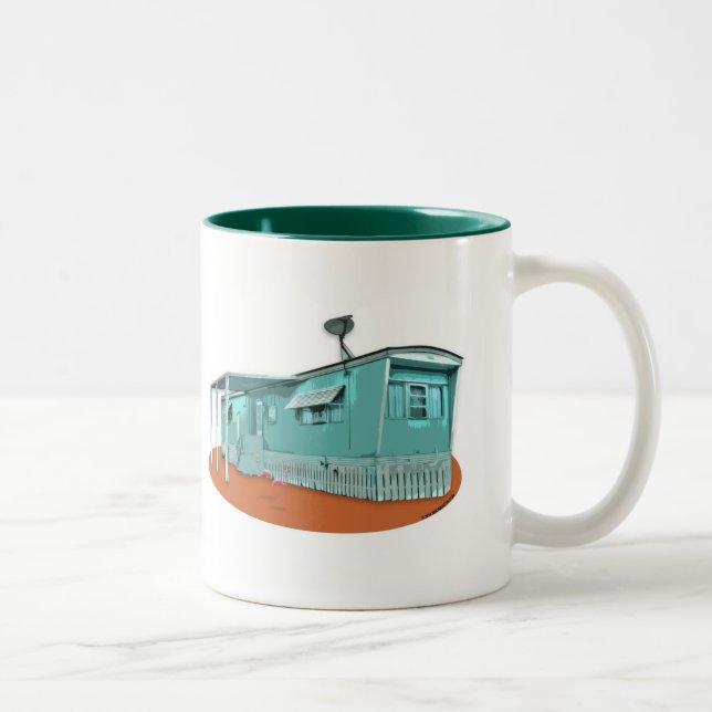Café Em Dois Tons Caneca de Casa Móvel (Direita)
