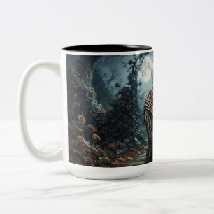 Café Em Dois Tons Caneca de casamento de esqueleto
