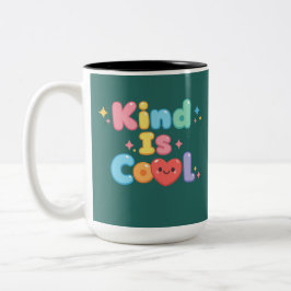 Café Em Dois Tons Caneca de Cerâmica com Tipografia Retro Pastel "Se
