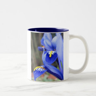 Café Em Dois Tons caneca de cerâmica de duas cores com pétalas de ír