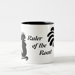 Café Em Dois Tons Caneca de Cerâmica de Galo "Senhor do Galinheiro"