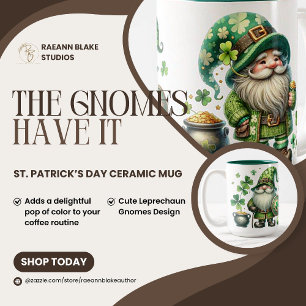 Café Em Dois Tons Caneca de Cerâmica do Dia de São Patrício