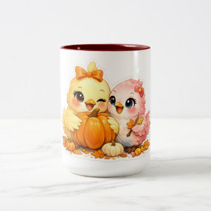Café Em Dois Tons Caneca de Cerâmica Pequena e Fofa de Pássaros de H