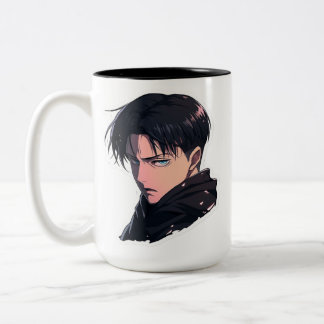 Café Em Dois Tons Caneca de Cerâmica Personagem Capitão Anime Feroz