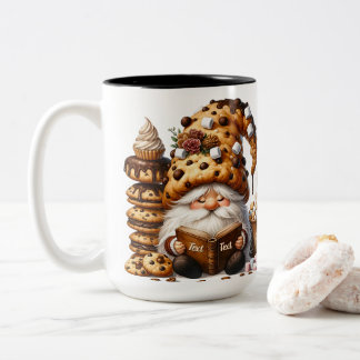 Café Em Dois Tons Caneca de Cerâmica Personalizada de 450ml com Gnom