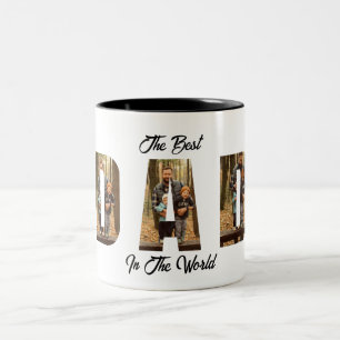 Café Em Dois Tons Caneca de Cerâmica Personalizada para Papai   Pres