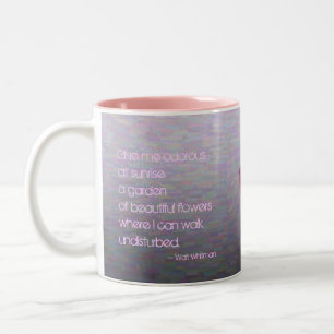 Café Em Dois Tons Caneca de Cerâmica Pintura Tulipas Walt Whitman
