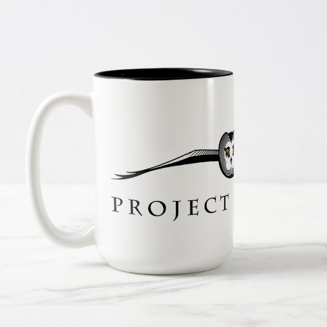 Café Em Dois Tons Caneca de Cerâmica Project Owlnet (Esquerda)