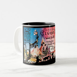 Café Em Dois Tons Caneca de cerveja e capas - Camisa