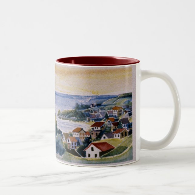 Café Em Dois Tons Caneca de Chá da Vila do Mar (Direita)