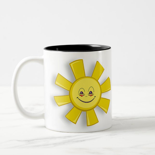 Café Em Dois Tons Caneca de chá de sol fino (Esquerda)